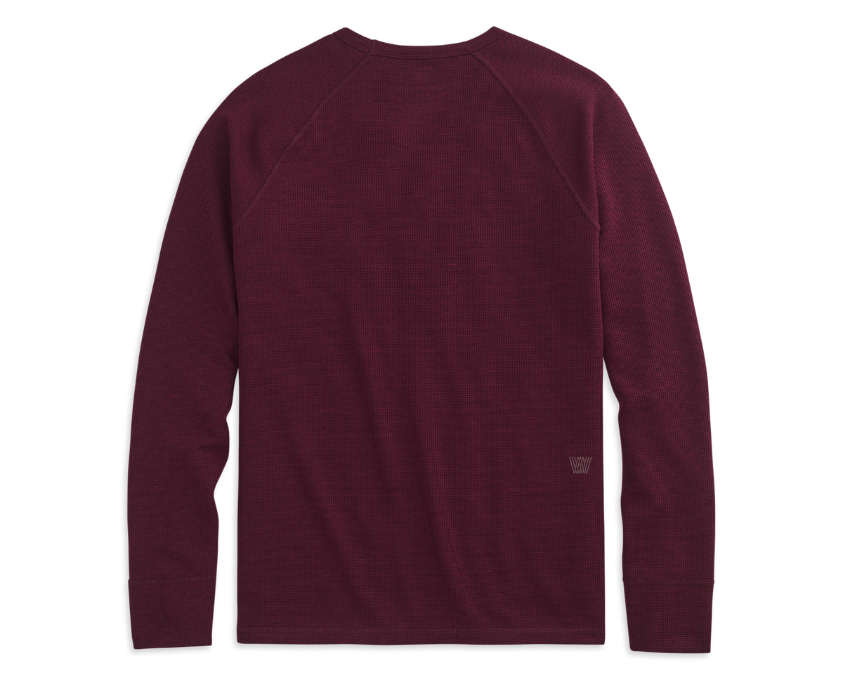 Are you looking to purchase an WARMKNIT Waffle Long Sleeve Crew Lambrusco  Heather Mack Weldon ? Purchase now, before they are gone